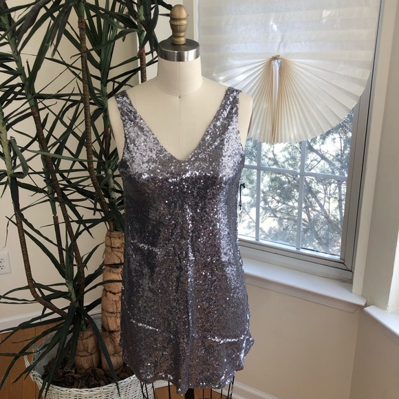 NYE Forever 21 Low Back Sequin Mini Dress - Picture 3 of 6